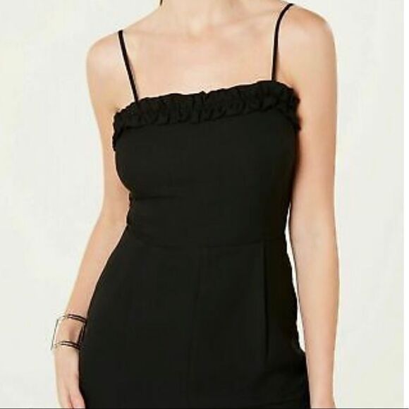 19 Cooper Spaghetti Strap Jumpsuit Ruffle - Picture 2 of 4